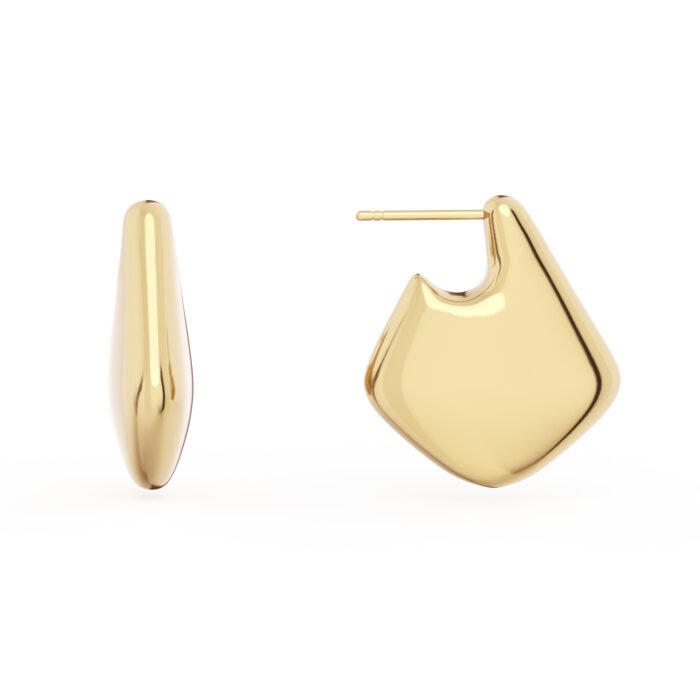 Chunky Gold Hoop Earrings